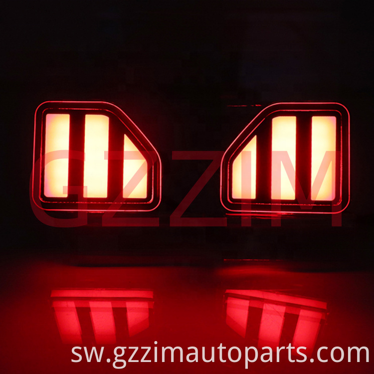 Rangi tatu za taa za taa za taa za taa za taa za nyuma za taa za nyuma za taa za kugeuza mwanga wa kugeuza ishara kwa Jeep Wrangler 2018-2022